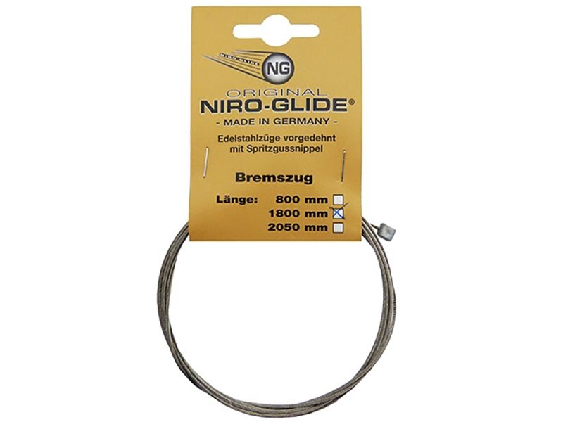 Niro-Glide Bremsinnenzug mit Walzennippeln (2050mm)