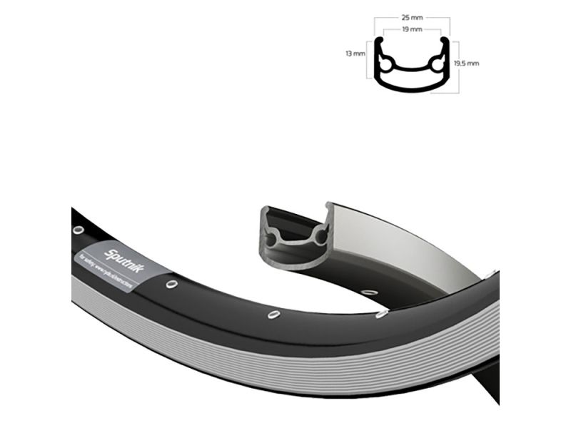 Ryde Sputnik R 622-19 Fahrradfelge (32 Loch l schwarz)