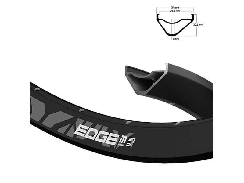 Ryde Edge M 30 OS 622-30 Fahrradfelge (32 Loch l schwarz)