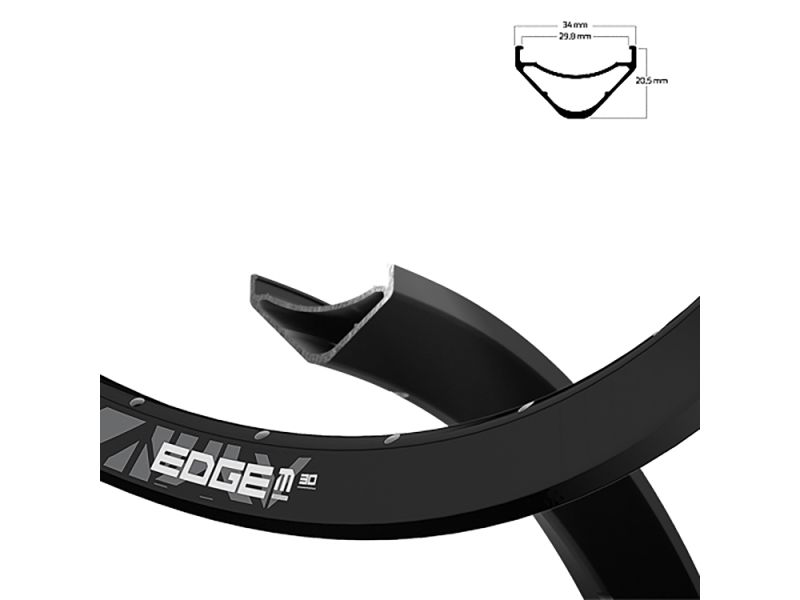 Ryde Edge M 30 622-30 Fahrradfelge (32 Loch l schwarz)