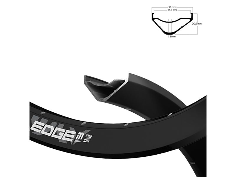 Ryde Edge M 35 OS 584-35 Fahrradfelge (32 Loch l schwarz)