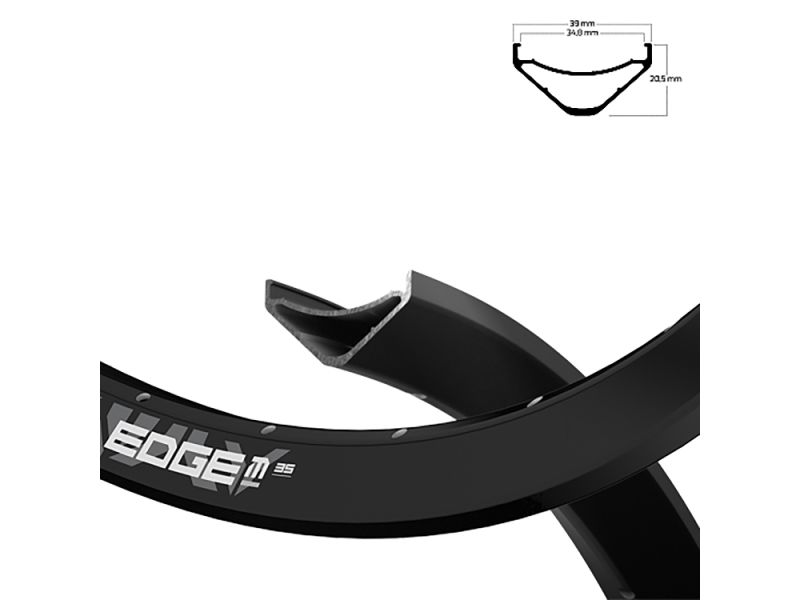 Ryde Edge M 35 622-35 Fahrradfelge (32 Loch l schwarz)