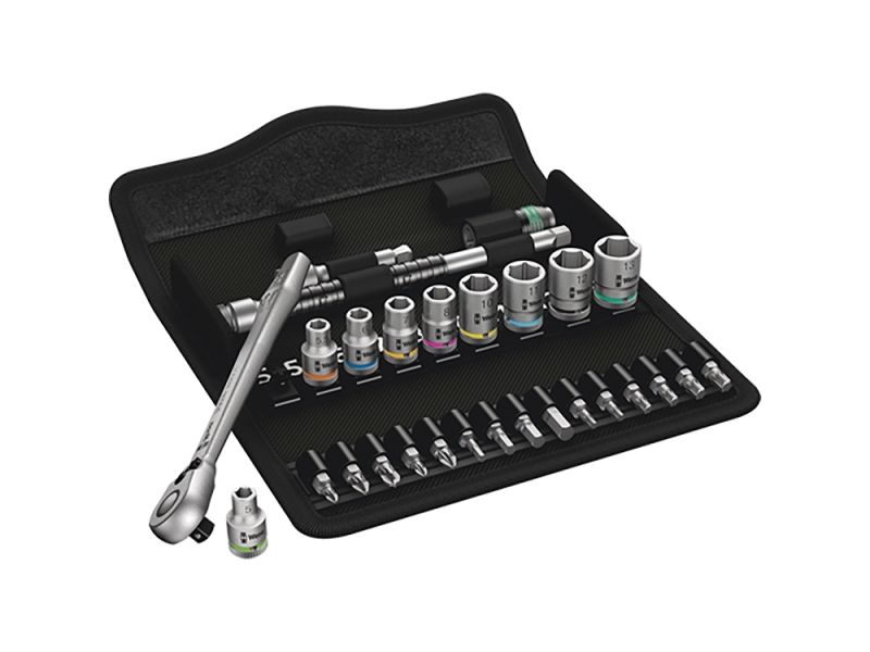 Wera 8100 SA 8 Zyklop Ratschen-Werkzeugset 1/4" 28-teilig