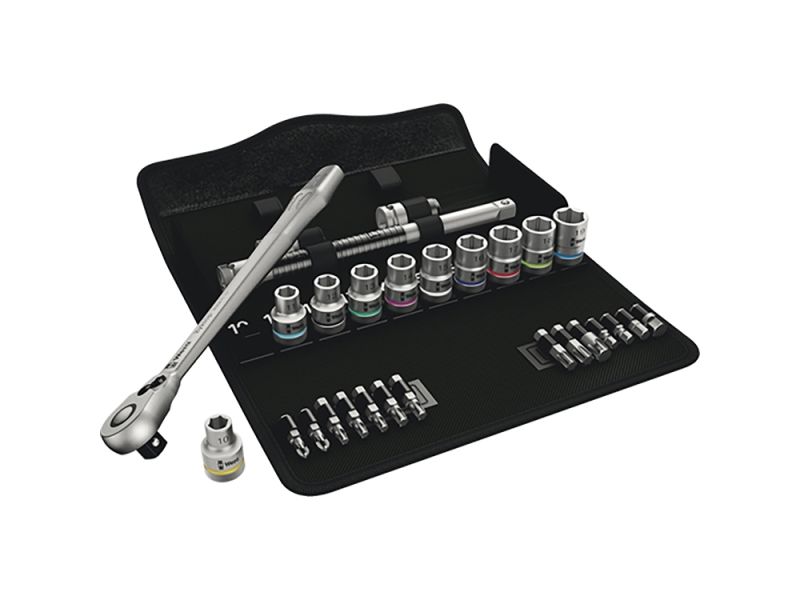 Wera 8100 SC 8 Zyklop Ratschen-Werkzeugset 1/2" 28-teilig