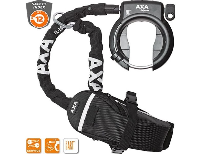 AXA NL Defender Rahmenschloss mit RLC 140 und Tasche
