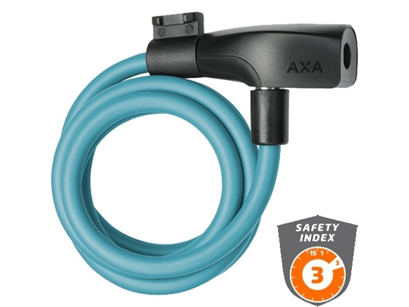 AXA NL Resolute 8 120 cm x 8mm Kabelschloss (eisblau)