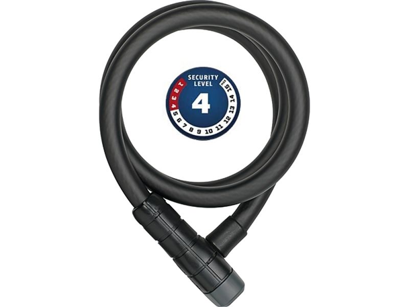 ABUS Racer 6412K Spiralkabelschloss (120cm x 12mm l schwarz)