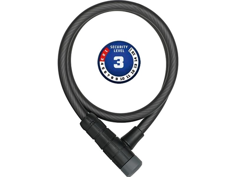 ABUS Primo 5410K Spiralkabelschloss (85cm x 10mm l schwarz)