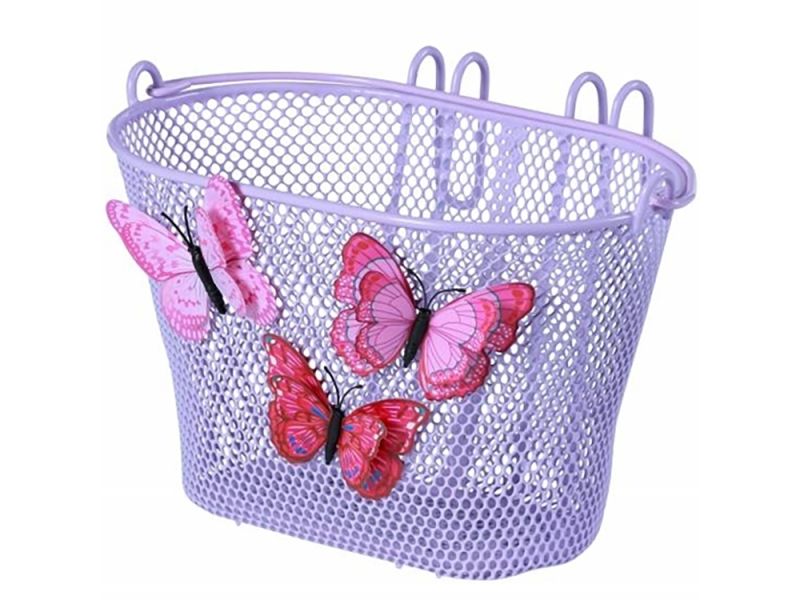 Basil Jasmin Butterfly Fahrradkorb Kinder (lila)