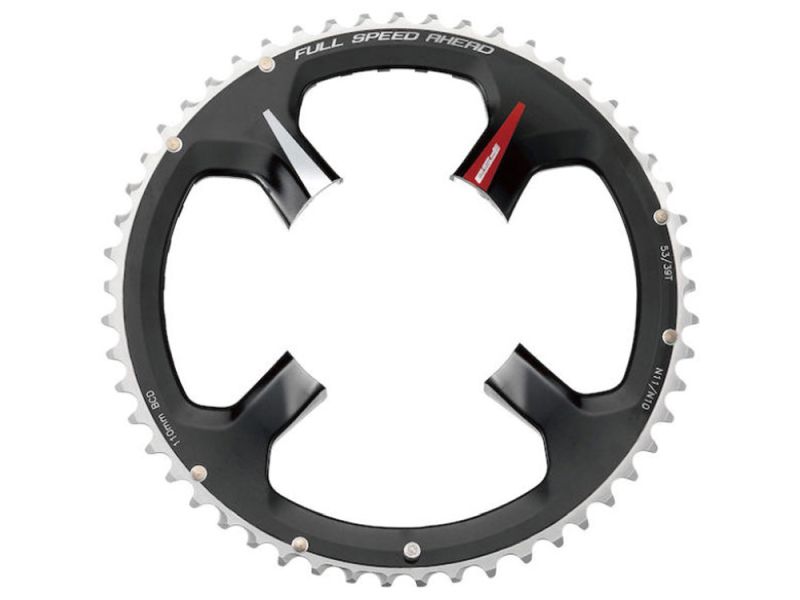 FSA Road ABS Super chainring (110mm | 52 teeth | black / red)