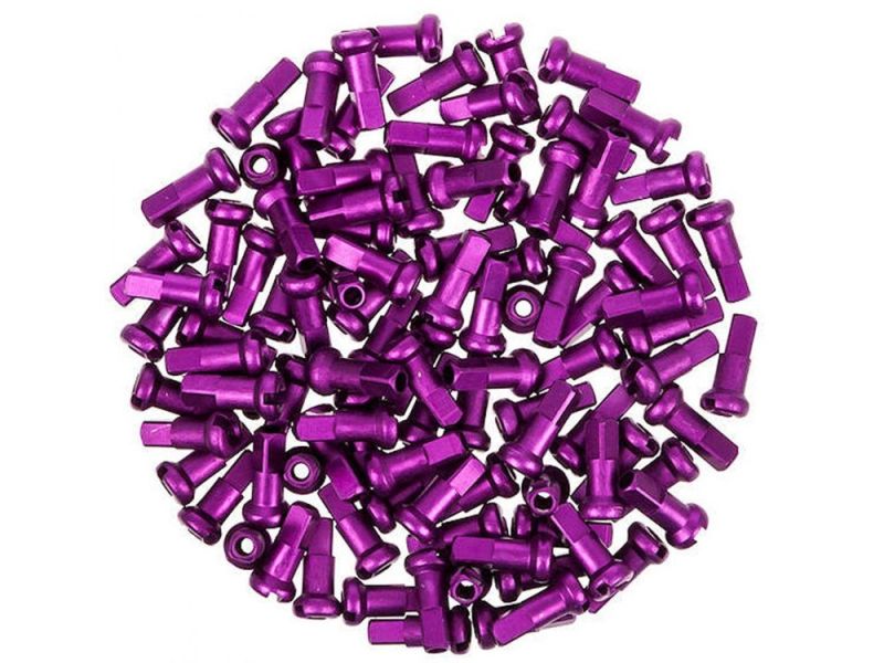 DT Swiss Alu Spoke Nipple (1.8 x 12mm | 100 pieces | violet)