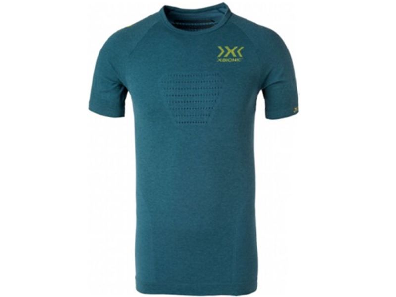 X-Bionic Running MC cycling jersey men (blue / yellow)