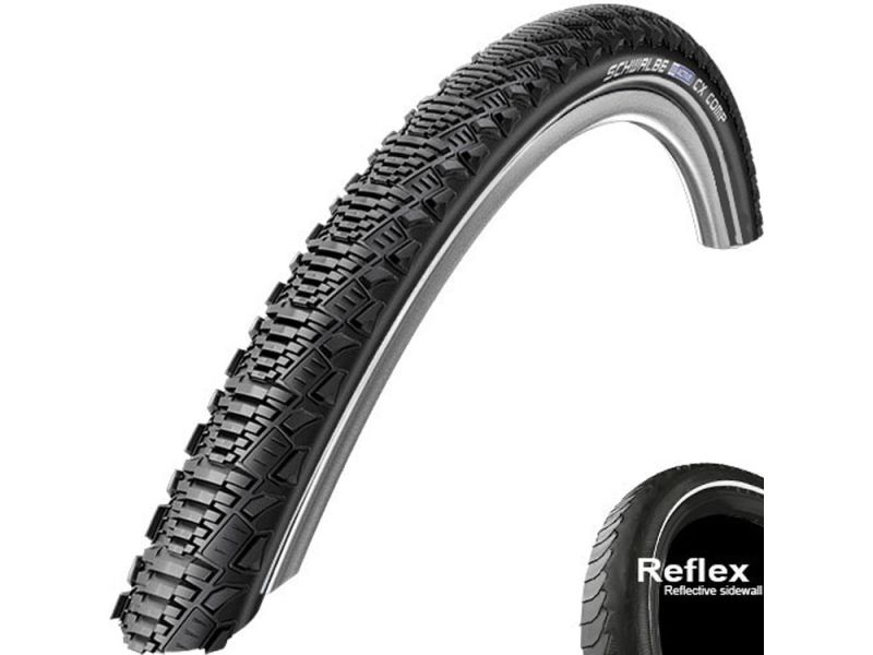 Schwalbe CX Comp KevlarGuard Drahtreifen (47-406 Reflex | 20x1.75 | schwarz)