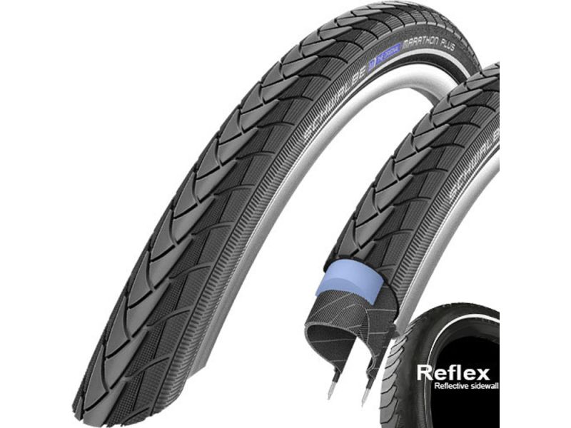 Schwalbe Marathon Plus Drahtreifen (47-559 Reflex | schwarz)