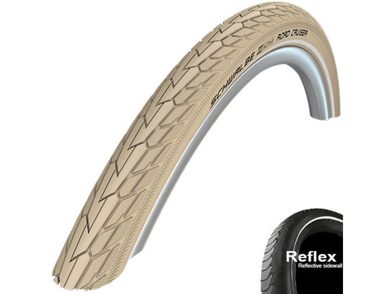 Schwalbe RoadCruiser K-Guard Drahtreifen (47-559 Reflex | creme)