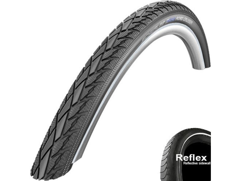 Schwalbe RoadCruiser KevlarGuard Drahtreifen (44-484 Reflex | 22x1.5 Reflex | schwarz)
