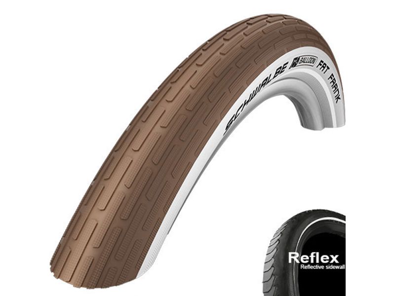 Schwalbe Fat Frank KevlarGuard Drahtreifen (60-559 Reflex | weiß / braun)