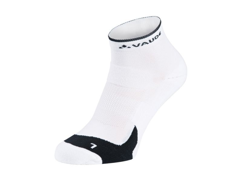 Vaude short cycling socks (white)
