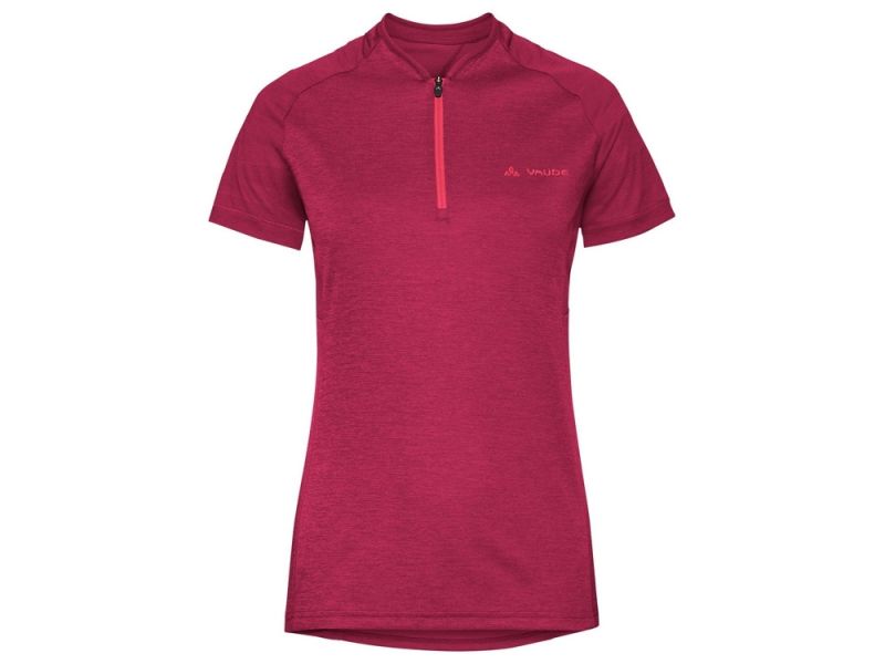 Vaude Tamaro III cycling jersey women (red / dark red)