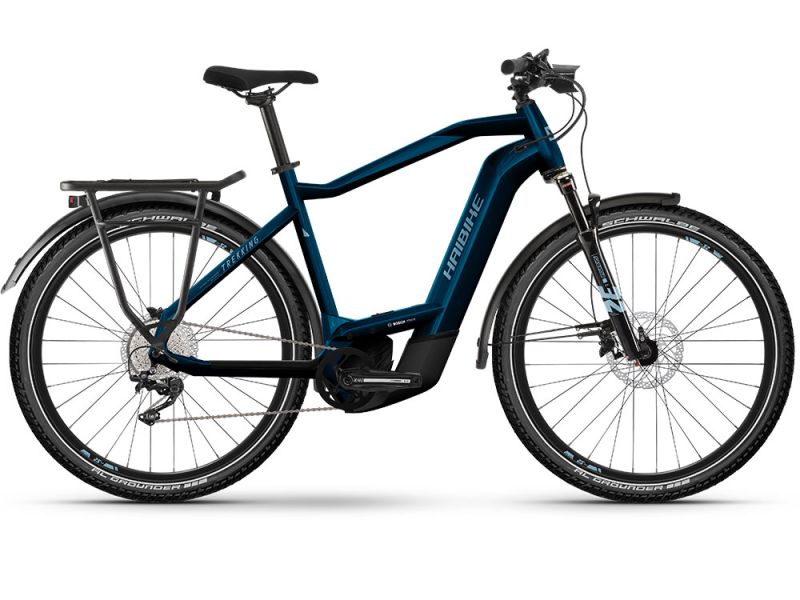 Haibike Trekking 8 High Trekking E-Bike (27.5" | 750Wh | royal blue / silver)