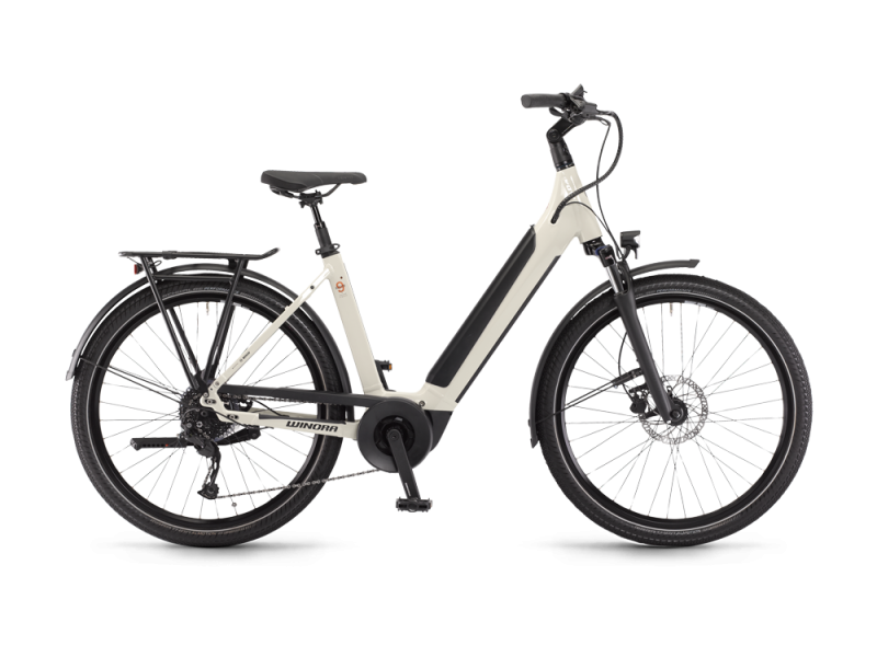 Winora Sinus 9 Wave City E-Bike (27,5" | 625Wh | leinenweiß)