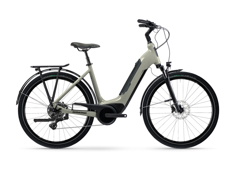 Winora Tria 10 City E-Bike (28" | 500Wh | grau)