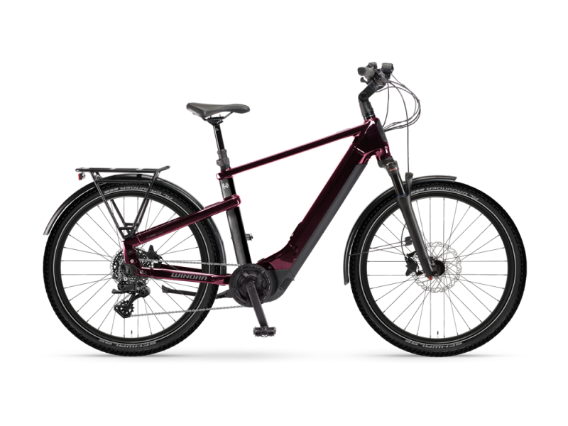 Winora Yakun X10E High Trekking E-Bike (27,5" | 625Wh | dunkelrot)