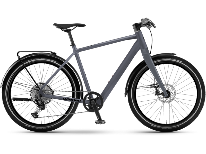 Winora E-Flitzer High | City E-Bike | 27,5" | 250Wh Mahle X35+ | grau