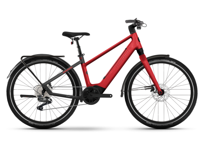Winora iRide Pure X10 High | Trekking E-Bike | 27,5" | 400Wh Bosch SX | chrystal red / black