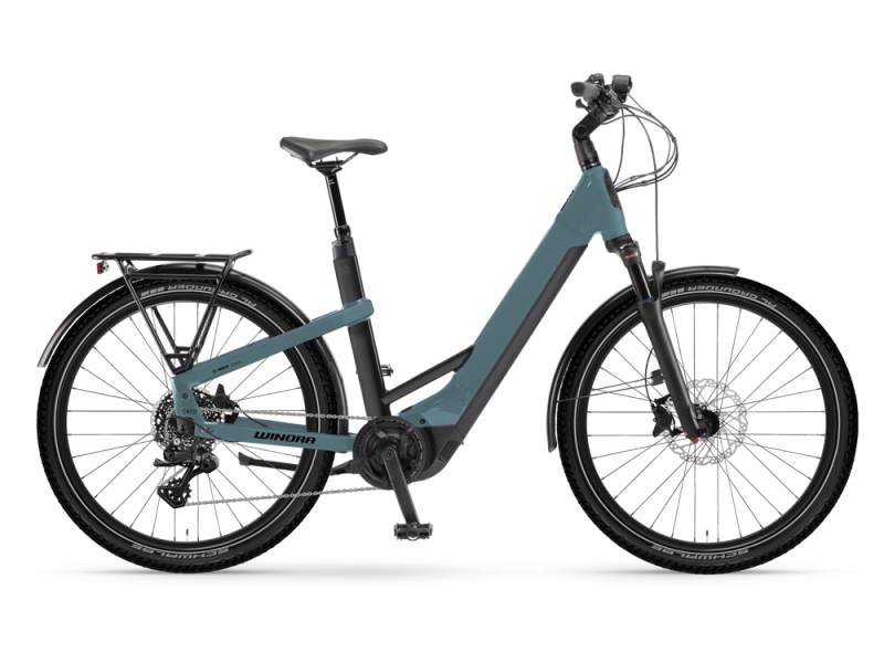 Winora Yakun X10 Low | Trekking E-Bike | 27,5" | 750Wh Bosch CX | blau