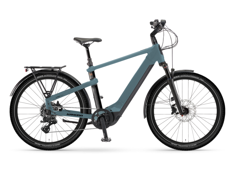 Winora Yakun X10 High | Trekking E-Bike | 27,5" | 750Wh Bosch CX | blau