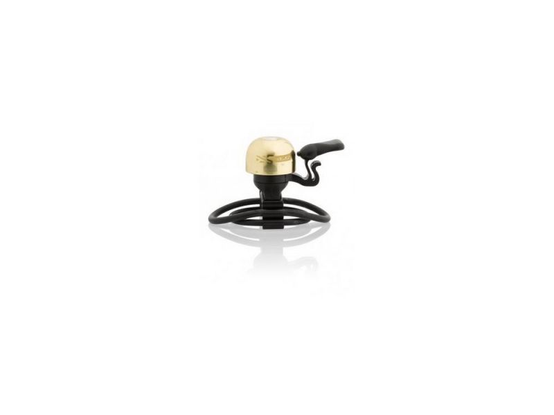 XLC DD-M10 Mini bicycle bell (ø23mm | brass | with loop fastening)