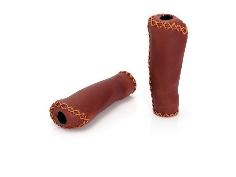 XLC GR-G11 Bicycle grips (135/92mm | brown | leather look)