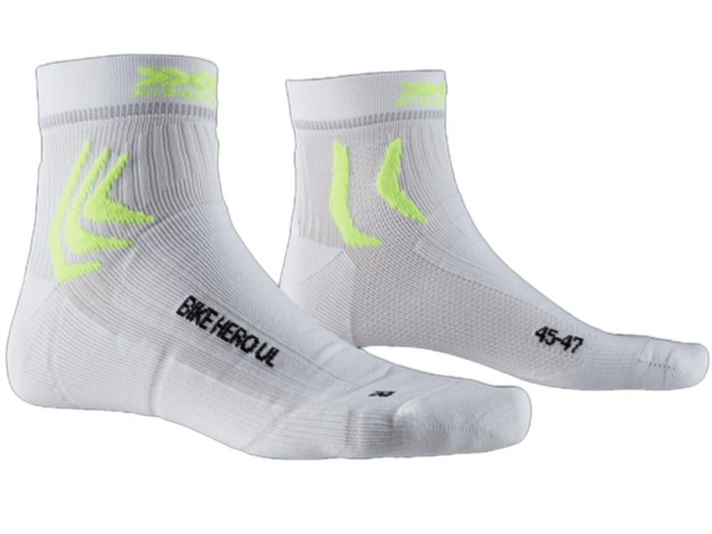 X-Socks Bike Hero UL cycling socks (arctic white)