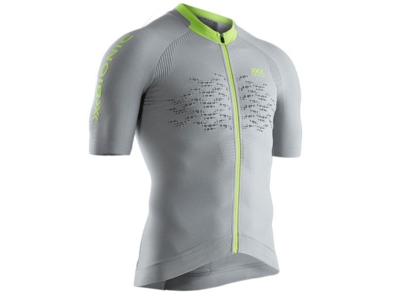 X-Bionic The Trick 4.0 ZIP cycling jersey men (dolomite grey)