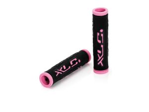 XLC GR-G07 Dual Colour bicycle grips (black / pink)