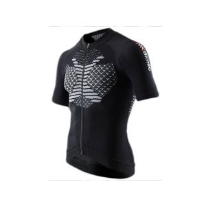 X-Bionic Twyce Full Zip cycling jersey (black / white)