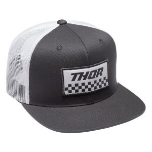 Thor Checker Kappe (grau / weiß)