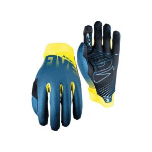 FIVE XR Lite Bold cycling gloves men (blue / yellow)