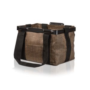 T-One Quan handlebar basket (black / brown)
