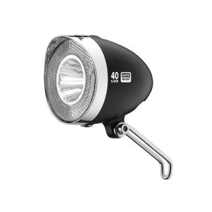XLC Headlight LED Retro (reflector | 40 Lux | switch | parking light | sensor)