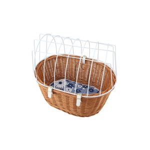 Aumüller 11/999/N Front wheel pet basket for KLICKfix holder (brown)
