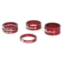 XLC AS-A02 A-Head spacer ring set (3x5 | 1x10 | 1x15mm | 1 1/8" | red)